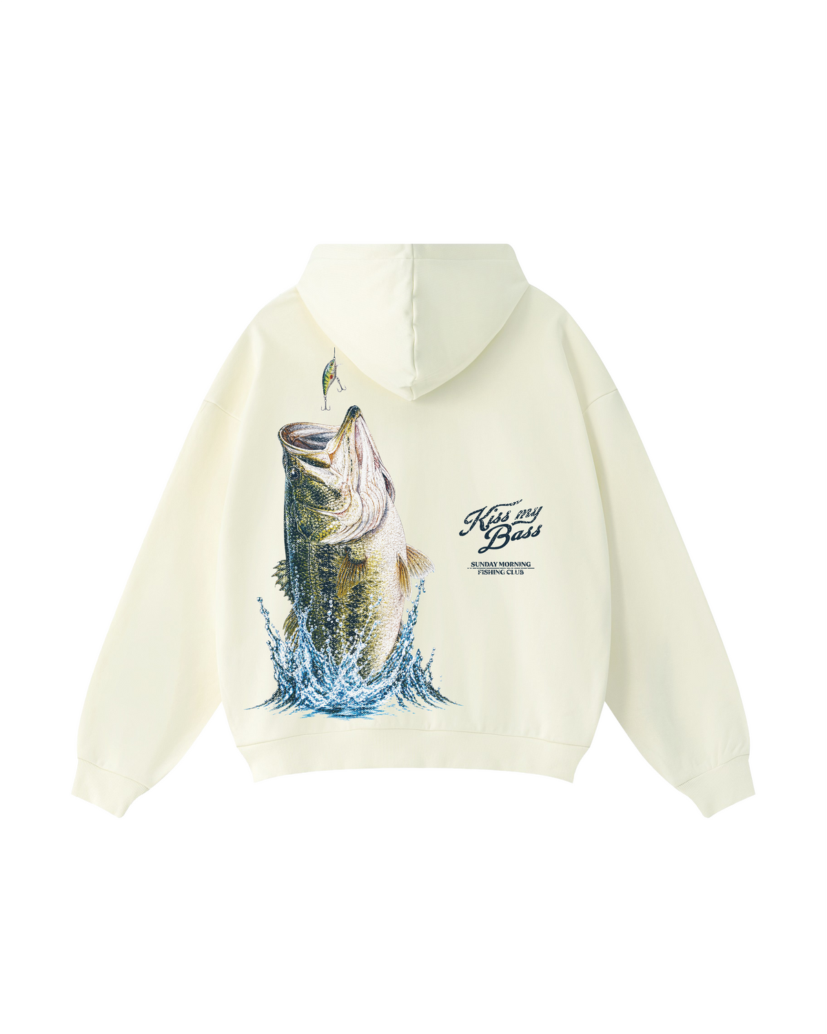 Kiss My Bass Sunday Morning Fishing Hoodie