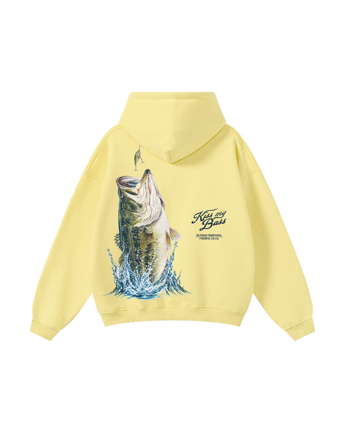 Kiss My Bass Sunday Morning Fishing Hoodie