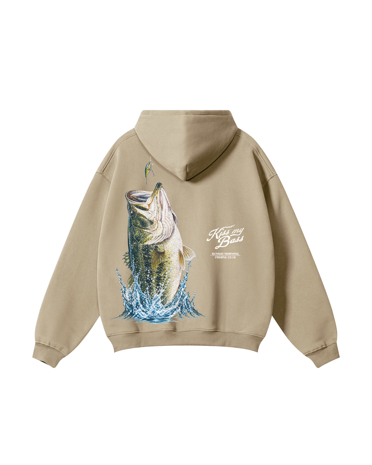 Kiss My Bass Sunday Morning Fishing Hoodie