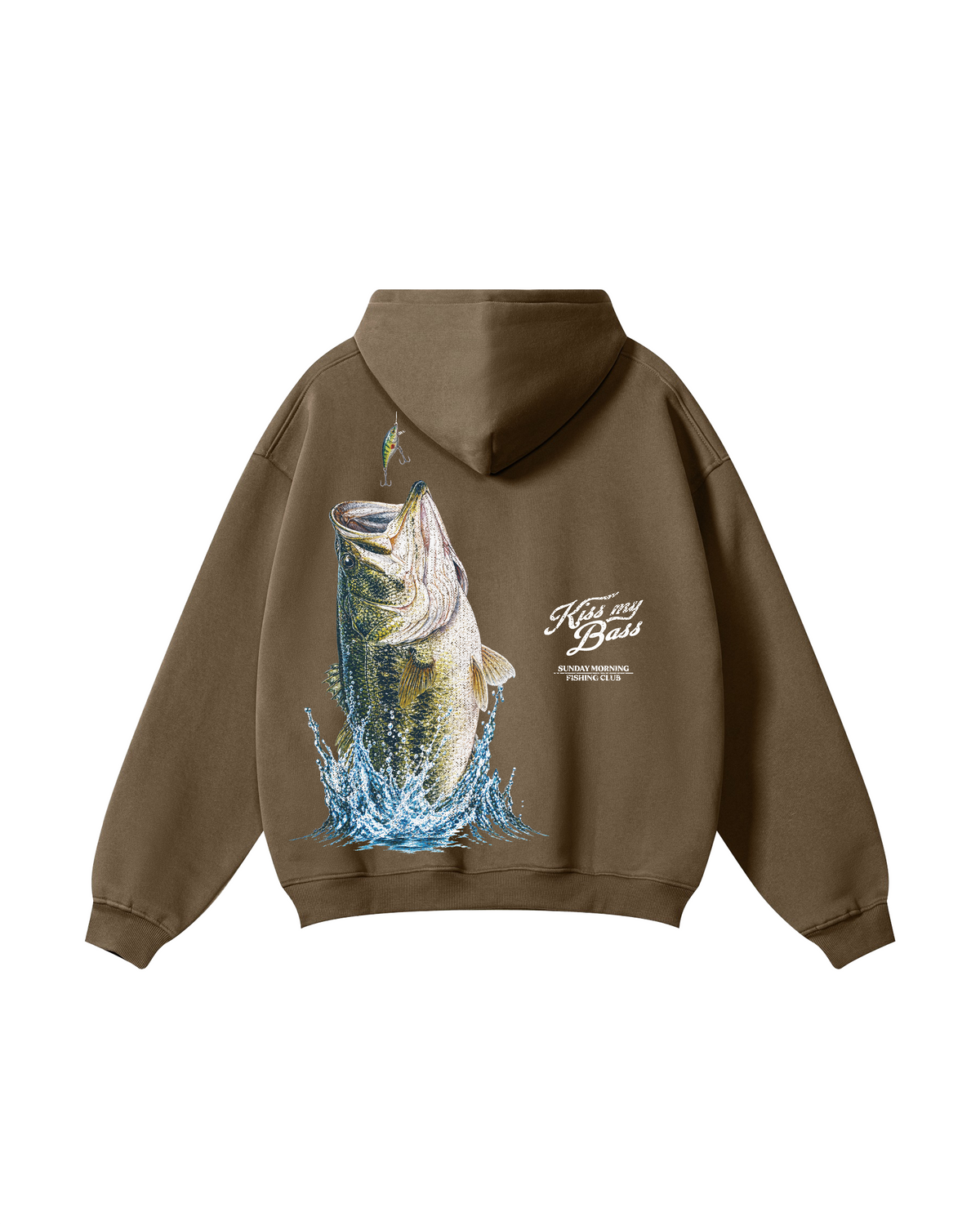 Kiss My Bass Sunday Morning Fishing Hoodie