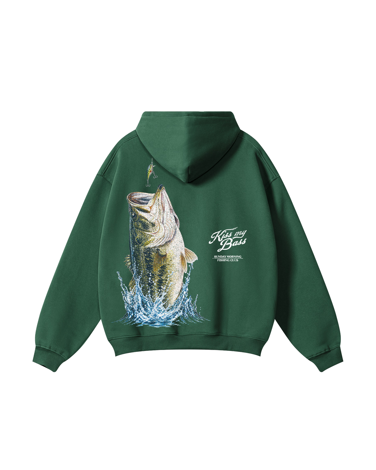 Kiss My Bass Sunday Morning Fishing Hoodie