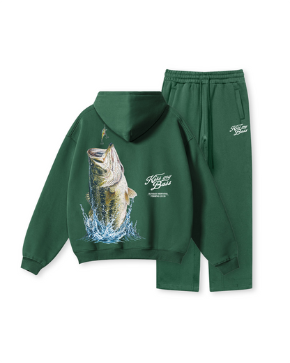 Kiss My Bass Sunday Morning Fishing Hoodie