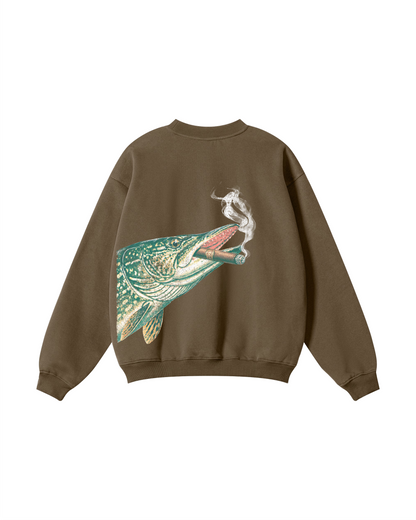 Smokin' Northern Pike Crewneck