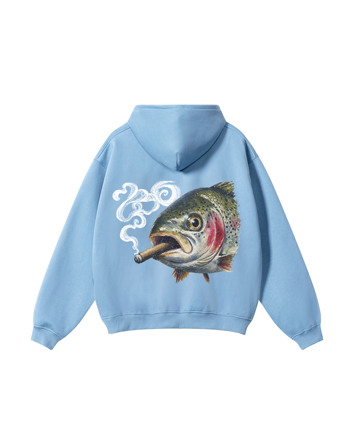 Smokin' Rainbow Trout Fishing Hoodie