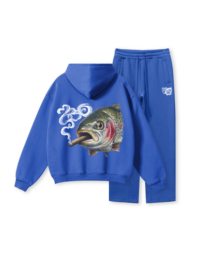 Smokin' Rainbow Trout Fishing Hoodie