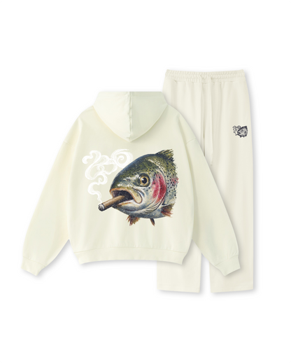 Smokin' Rainbow Trout Fishing Hoodie