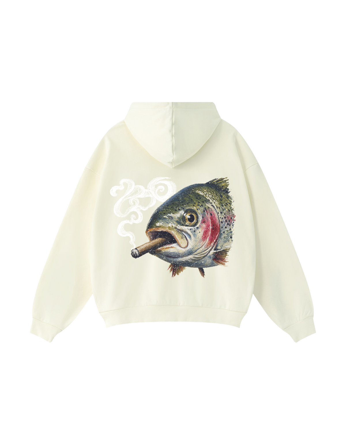 Smokin' Rainbow Trout Fishing Hoodie