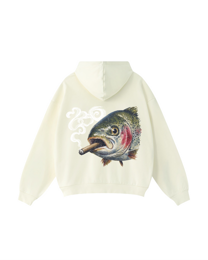 Smokin' Rainbow Trout Fishing Hoodie