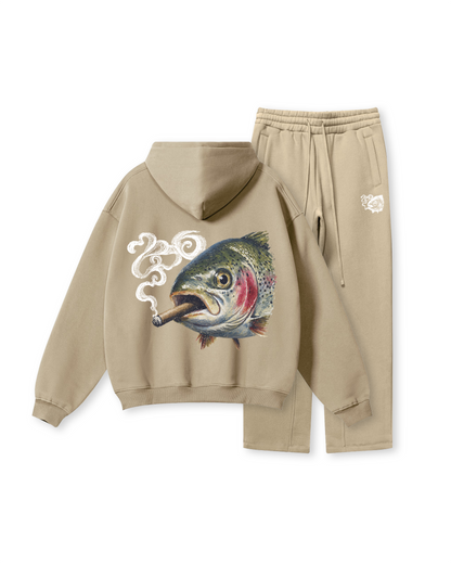 Smokin' Rainbow Trout Fishing Hoodie