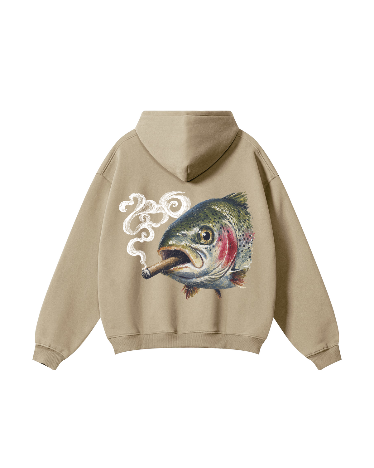 Smokin' Rainbow Trout Fishing Hoodie