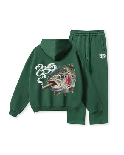 Smokin' Rainbow Trout Fishing Hoodie