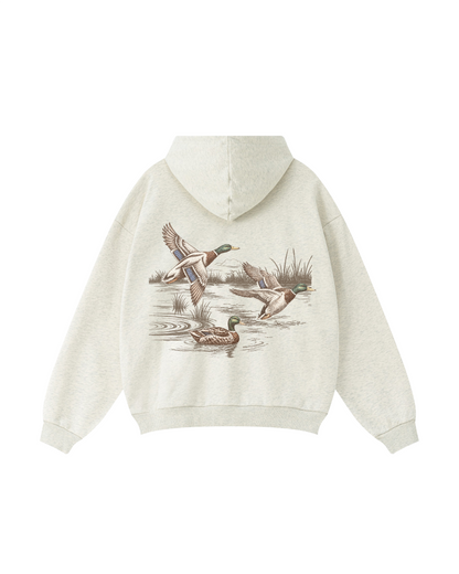 Vintage Mallard Duck Wildlife Hoodie