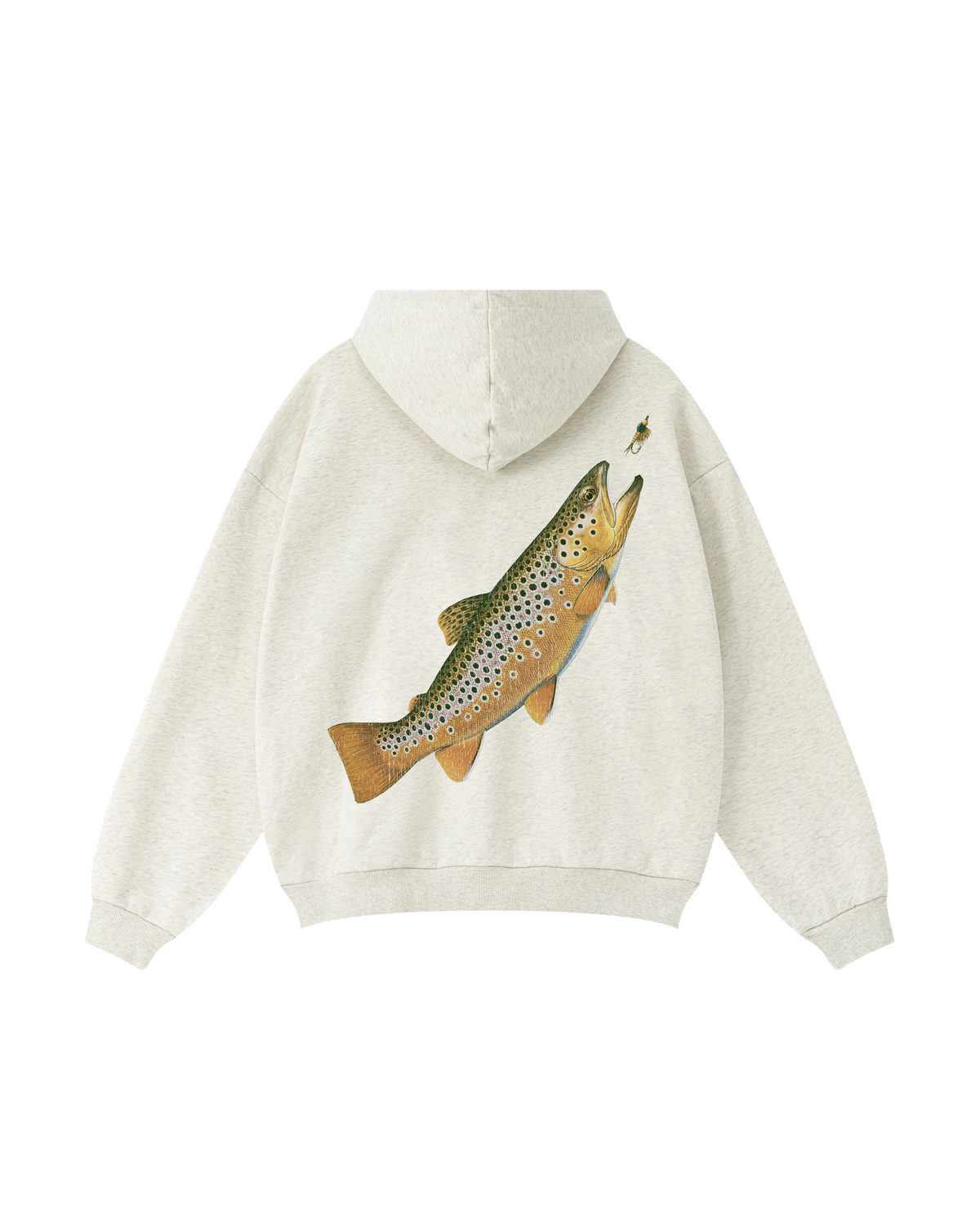Where the Brown Trout Rise Fly Fishing Hoodie