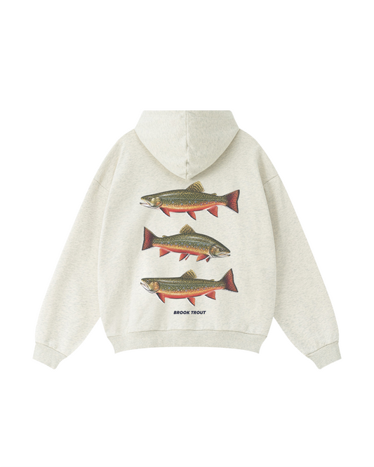Vintage Brook Trout Field Guide Hoodie