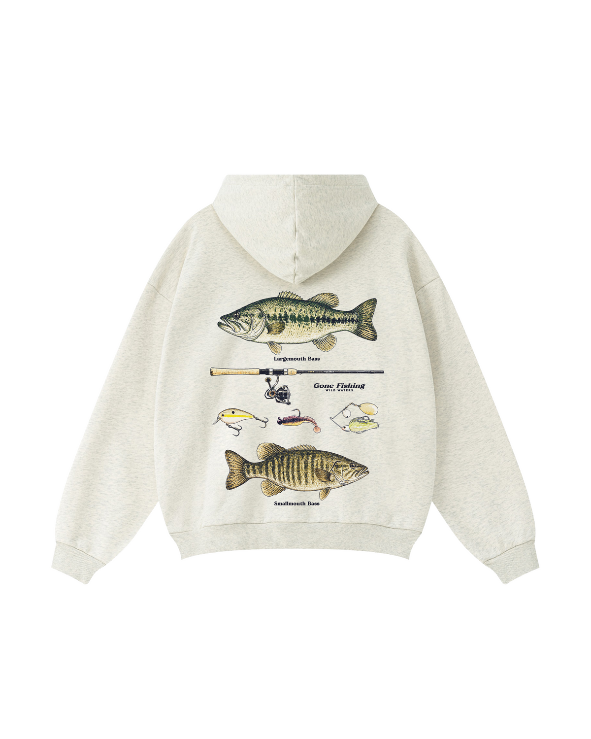 Where Wild Waters Call Bass Fishing Hoodie