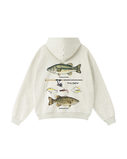 Where Wild Waters Call Bass Fishing Hoodie