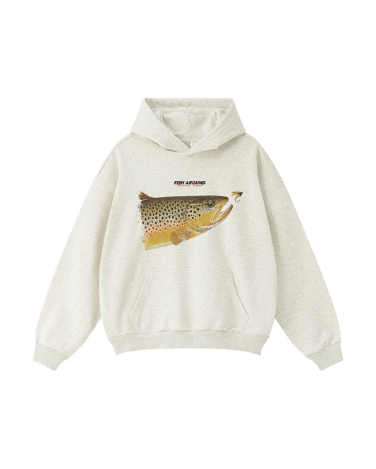Fish Around, Find Brown Trout Hoodie