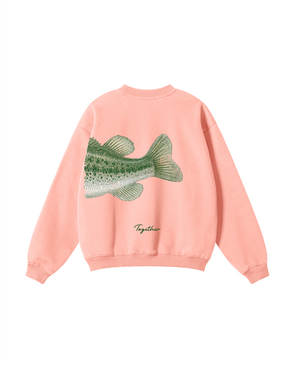 Better Together Largemouth Bass Matching Couple Sweatshirt Set