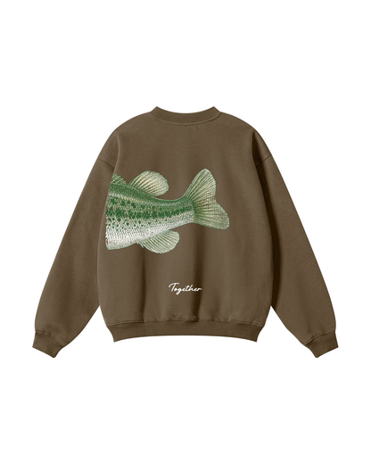 Better Together Largemouth Bass Matching Couple Sweatshirt Set