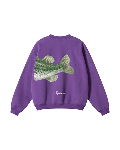 Better Together Largemouth Bass Matching Couple Sweatshirt Set