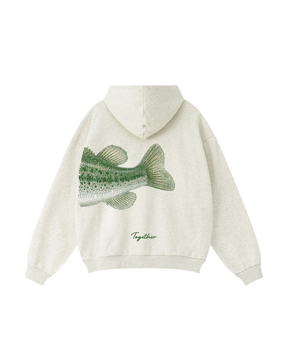 Better Together Largemouth Bass Matching Couple Unisex Hoodie Bundle