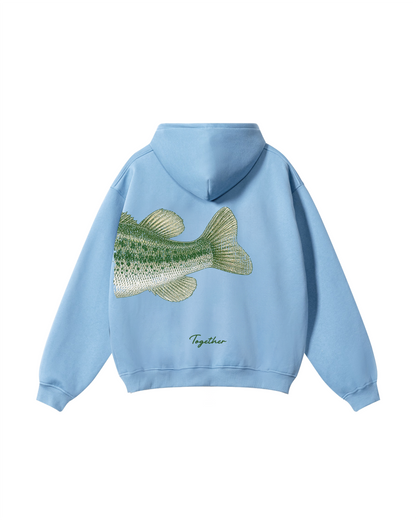 Better Together Largemouth Bass Matching Couple Unisex Hoodie Bundle