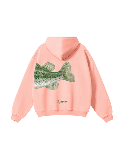 Better Together Largemouth Bass Matching Couple Unisex Hoodie Bundle