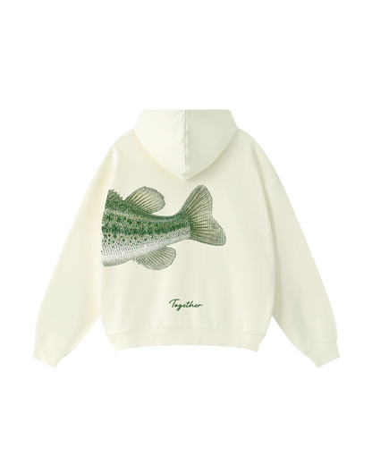 Better Together Largemouth Bass Matching Couple Unisex Hoodie Bundle