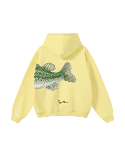 Better Together Largemouth Bass Matching Couple Unisex Hoodie Bundle