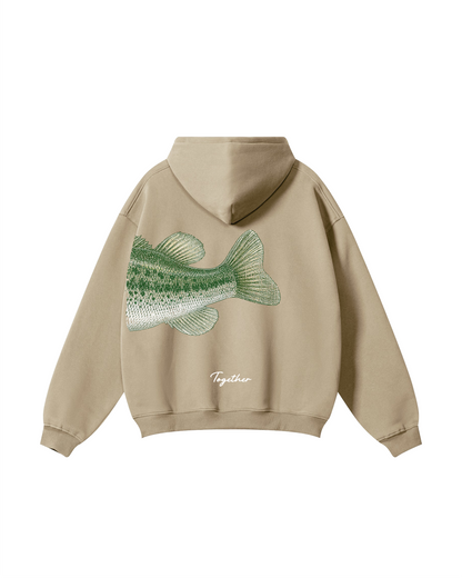 Better Together Largemouth Bass Matching Couple Unisex Hoodie Bundle