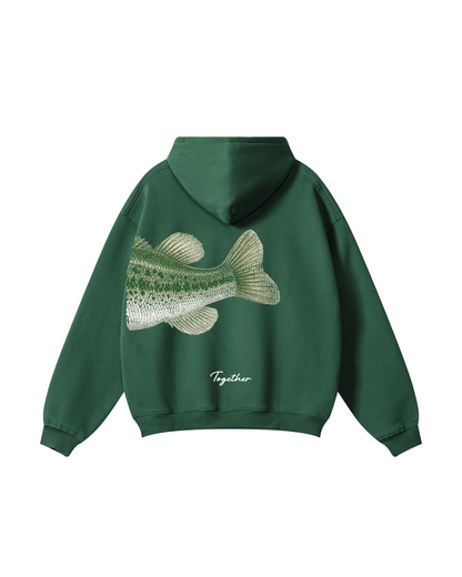 Better Together Largemouth Bass Matching Couple Unisex Hoodie Bundle