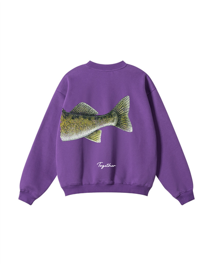 Better Together Walleye Matching Couple Sweatshirt Set