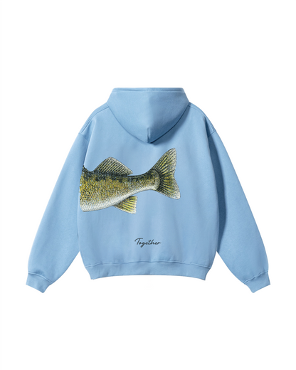 Better Together Walleye Matching Couple Fishing Unisex Hoodie Bundle
