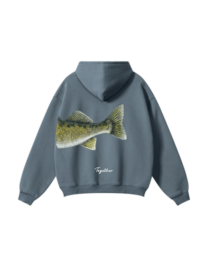 Better Together Walleye Matching Couple Fishing Unisex Hoodie Bundle