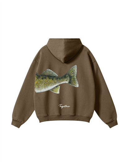 Better Together Walleye Matching Couple Fishing Unisex Hoodie Bundle