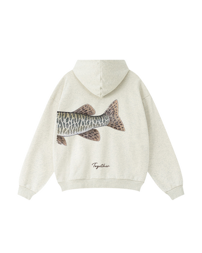 Better Together Muskie Matching Couple Fishing Unisex Hoodie Bundle