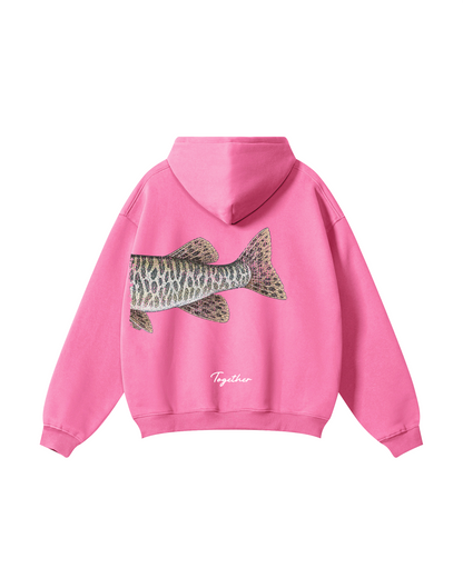Better Together Muskie Matching Couple Fishing Unisex Hoodie Bundle