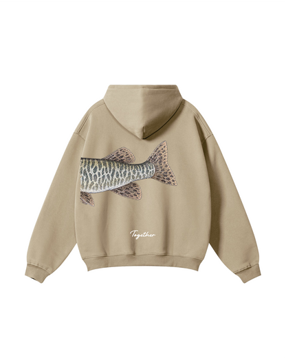 Better Together Muskie Matching Couple Fishing Unisex Hoodie Bundle