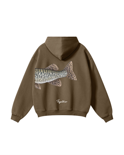 Better Together Muskie Matching Couple Fishing Unisex Hoodie Bundle