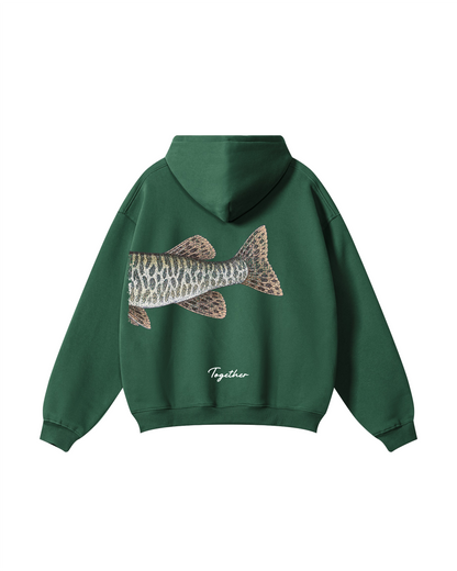 Better Together Muskie Matching Couple Fishing Unisex Hoodie Bundle