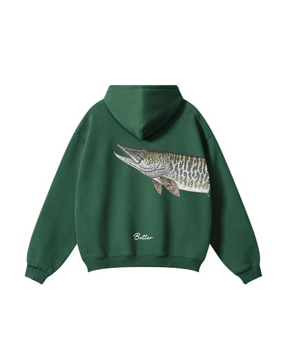 Better Together Muskie Matching Couple Fishing Unisex Hoodie Bundle