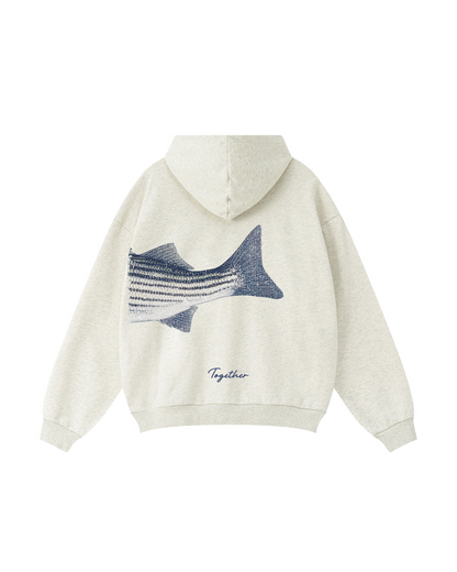 Better Together Striped Bass Matching Couple Fishing Unisex Hoodies Bundle