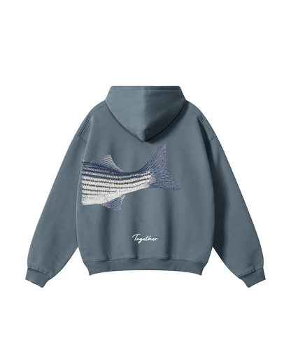 Better Together Striped Bass Matching Couple Fishing Unisex Hoodies Bundle