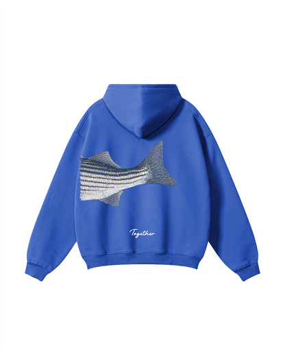 Better Together Striped Bass Matching Couple Fishing Unisex Hoodies Bundle