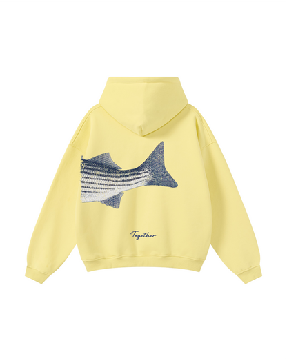 Better Together Striped Bass Matching Couple Fishing Unisex Hoodies Bundle