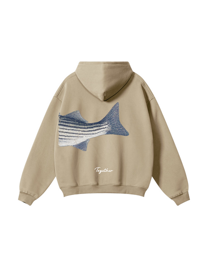 Better Together Striped Bass Matching Couple Fishing Unisex Hoodies Bundle