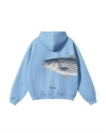 Better Together Striped Bass Matching Couple Fishing Unisex Hoodies Bundle