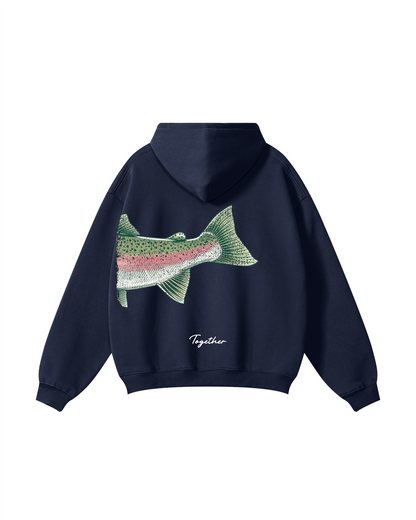 Better Together: Steelhead Fishing Couple Hoodie Set