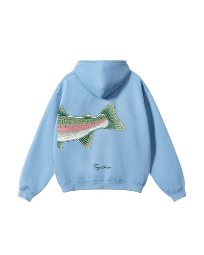 Better Together: Steelhead Fishing Couple Hoodie Set