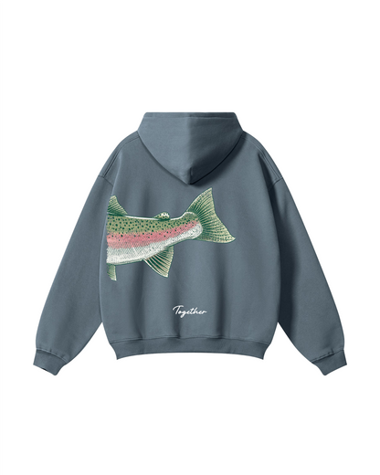 Better Together: Steelhead Fishing Couple Hoodie Set